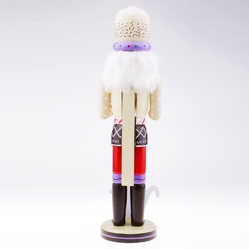 Nutcracker Figurine - ของตกแต่งโต๊ะรูปวอลนัท ของเล่นทหารทุบถั่วสไตล์วินเทจ ของประดับคริสต์มาส ฟิกเกอร์ทหารสำหรับตกแต่งบ้านในเทศกาล