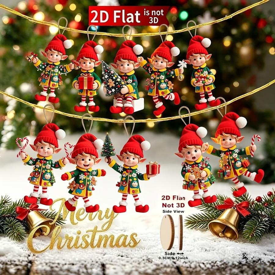 1/5/10/20/50/100 ชิ้น แบบแบน 2 - Christmas Tree Artificial บทวิจารณ์และราคา