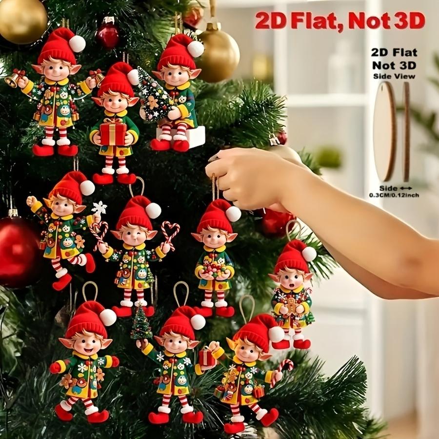1/5/10/20/50/100 ชิ้น แบบแบน 2 - Christmas Tree Artificial บทวิจารณ์และราคา