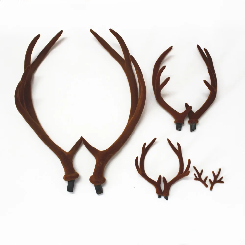 เขากวางจำลองสีน้ำตาลทำมือ ของต - Reindeer Antlers Headband บทวิจารณ์และราคา