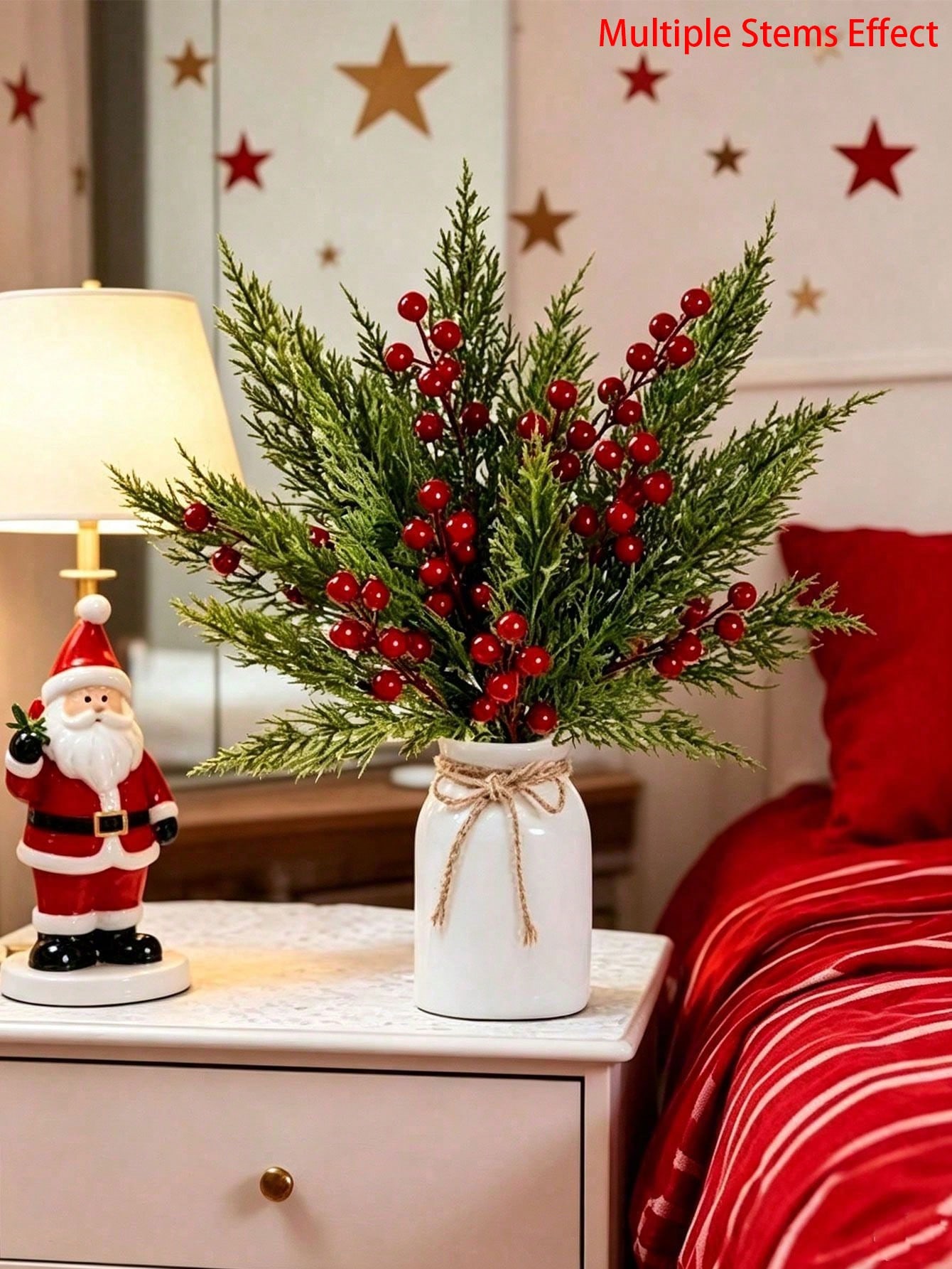 กิ่งสนเทียม 20 ชิ้น พร้อมผลเบอ - Christmas Tree Artificial บทวิจารณ์และราคา